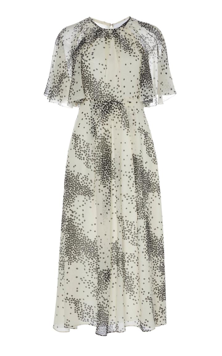 Giambattista Valli Printed Silk A-line Cocktail Dress