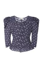 Loveshackfancy Brenna Printed Ruffled Cotton Shirt