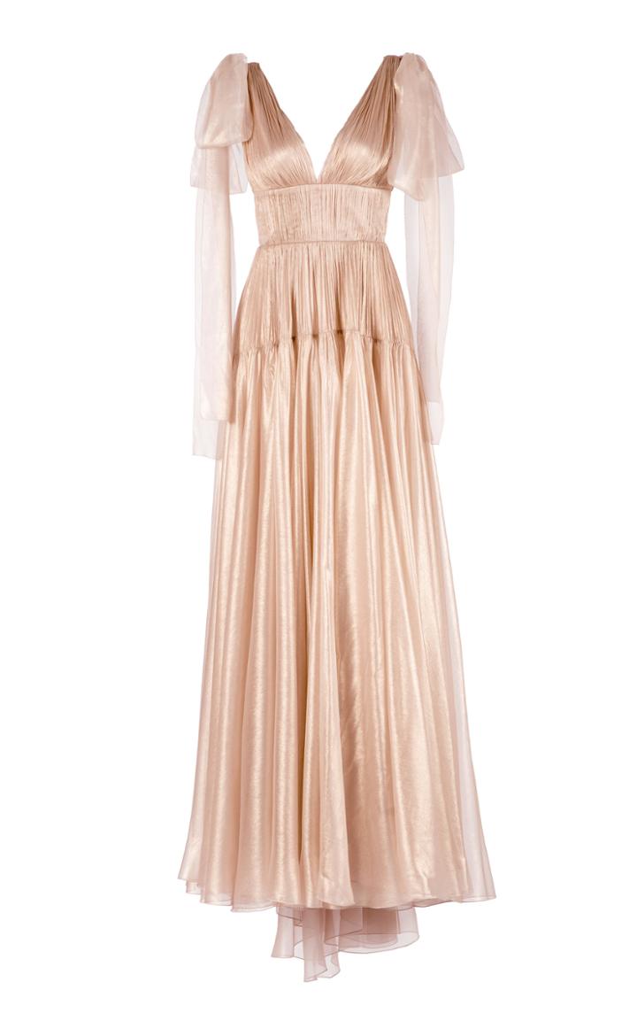 Moda Operandi Maria Lucia Hohan Lissa Gathered Mousseline Gown Size: 34