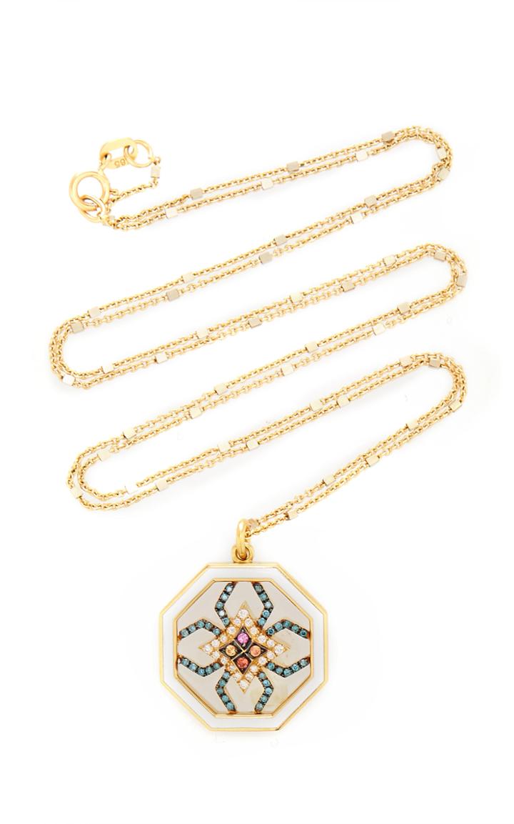Ele Karela Golden Anthropod Multi-stone Pendant