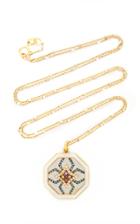 Ele Karela Golden Anthropod Multi-stone Pendant