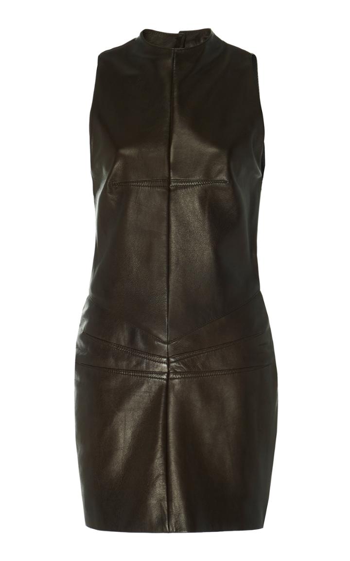 Tre By Natalie Ratabesi Maia Leather Mini Dress