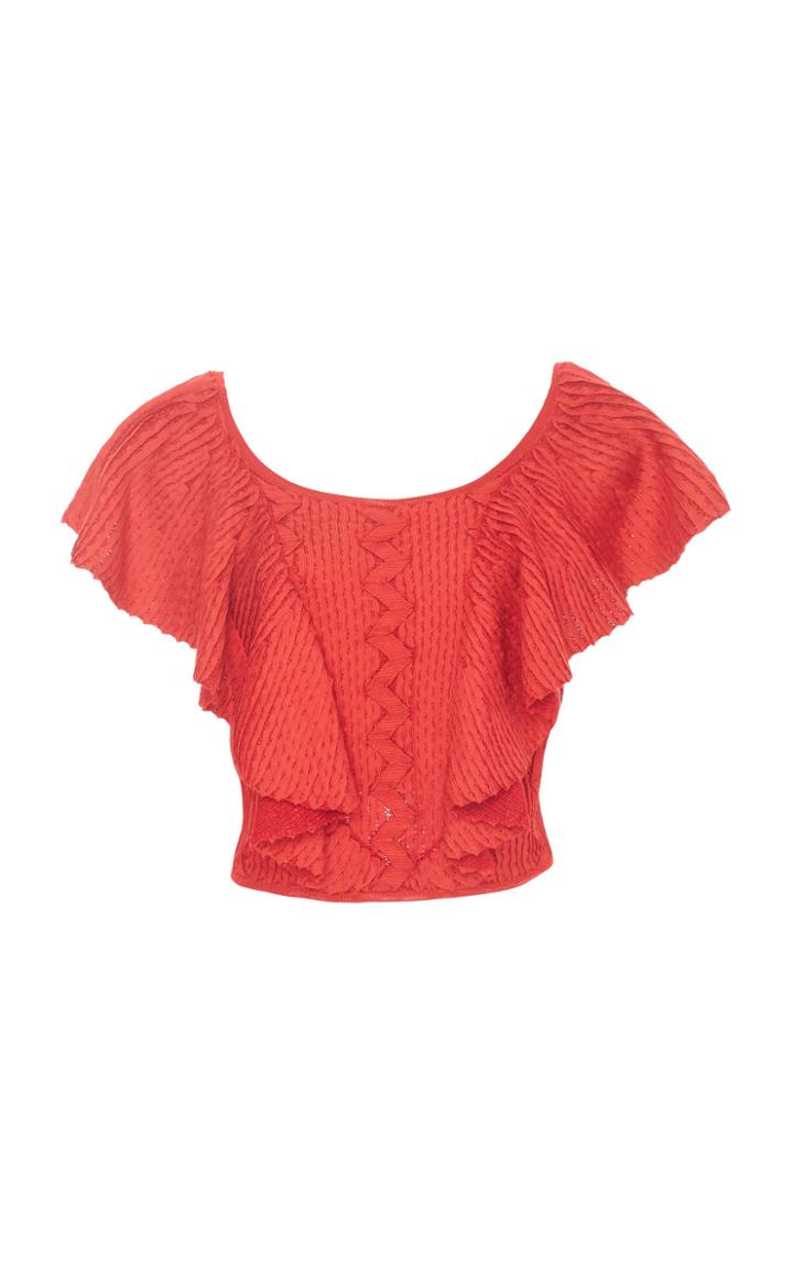 Pepa Pombo Sacramento Ruffle Top