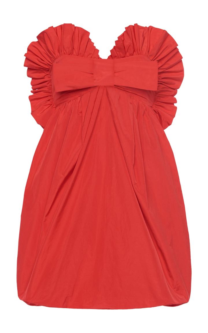 Philosophy Di Lorenzo Serafini Ruffled Taffeta Strapless Mini Dress