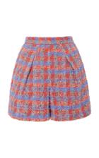 Zac Posen High-rise Tweed Shorts