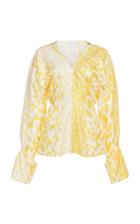 Victoria Beckham Leopard-print Silk-crepe Top