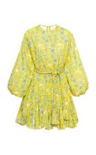 Moda Operandi Rhode Ella Tie-waist Cotton Mini Dress Size: Xl