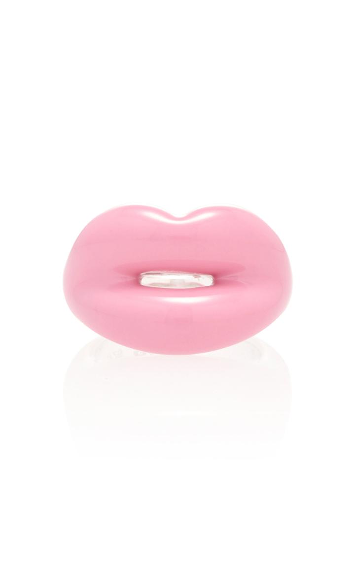 Moda Operandi Hot Lips By Solange Bubble Gum Pink Hotlips Ring