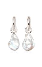 Agmes Baroque Josephine Sterling Silver And Pearl Earrings