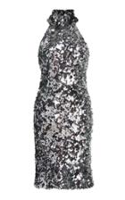 Galvan Gemma Sequined Jersey Mini Dress Size: 34