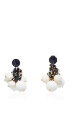 Marni Lily White Strass Earrings