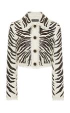 Dolce & Gabbana Cropped Zebra Jacket