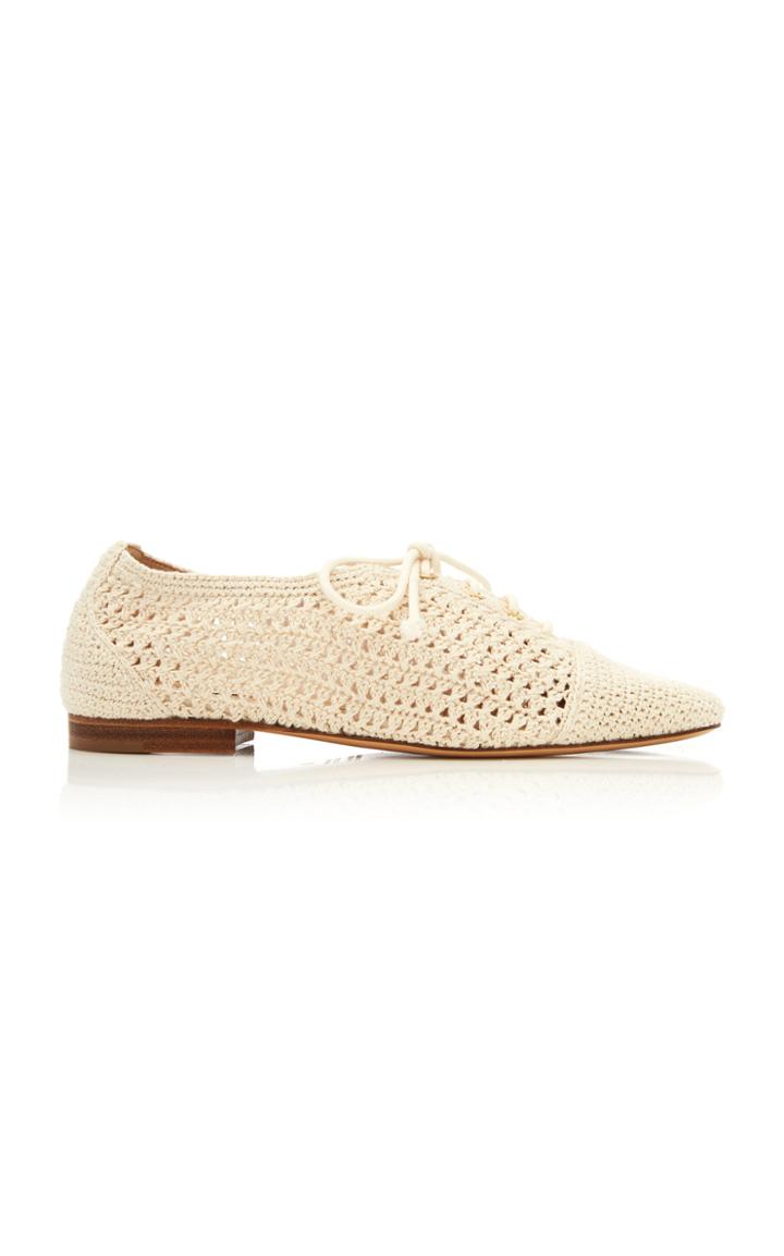 Moda Operandi Gabriela Hearst Dione Lace Up Flats Size: 35