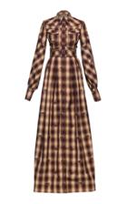 Lena Hoschek Dallas Western Checked Cotton Maxi Dress