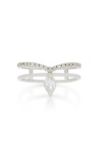 Ila Phoenix 14k White Gold And Diamond Ring