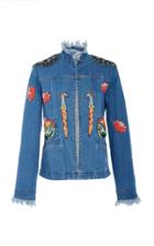 Verandah Najabat Hand Beaded Denim Jacket