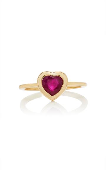 The Last Line Ruby Heart Ring
