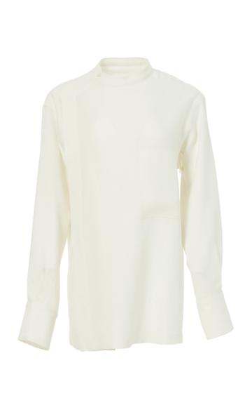 Moda Operandi Lvir Unbalanced Wool-blend Top
