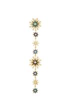 Colette Jewelry Chameleon 18k Gold Enamel And Diamond Single Earring