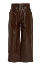 Zeynep Aray Patent Leather Wide Leg Pant