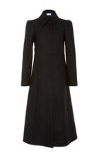 Red Valentino Wool Coat With Pleated Back