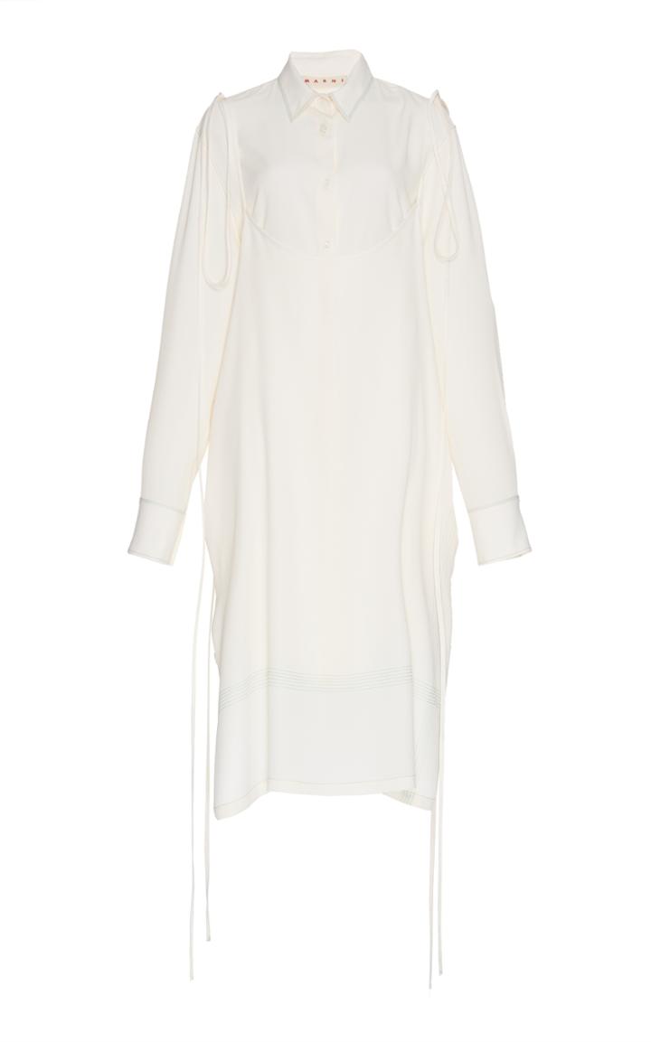 Marni Long Sleeve Layered Shirt Dress