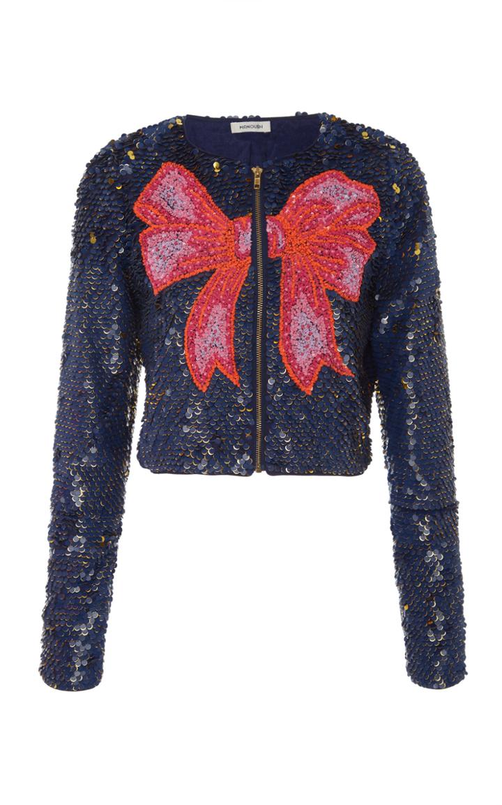 Manoush Sequin Cropped Jacket
