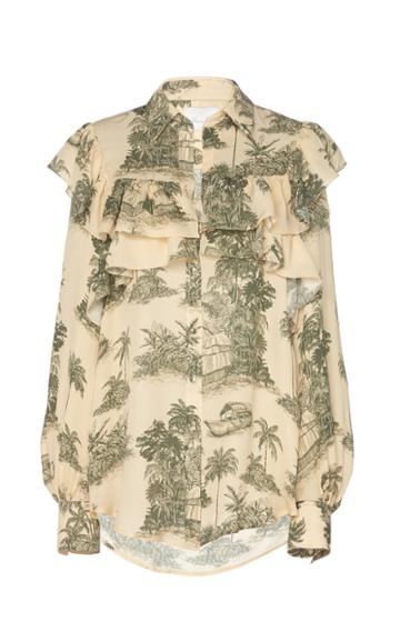 Johanna Ortiz Aroma De Cafe Silk Blouse