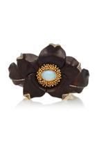 Silvia Furmanovich Sculptural Botanical Marquetry Flower Bracelet