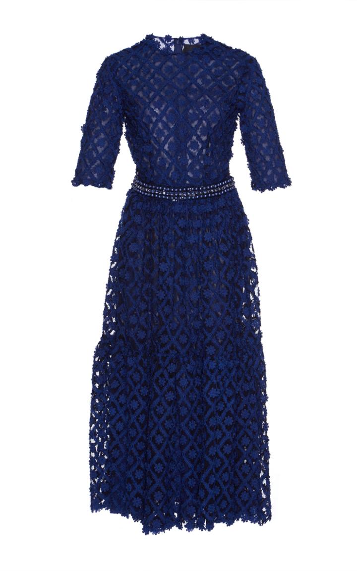 Costarellos A-line Lace Dress