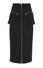 David Koma Cargo Wool Midi Skirt