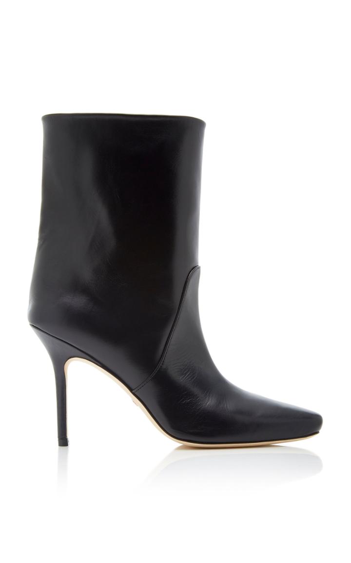 Stuart Weitzman Ebb Leather Ankle Boots Size: 5