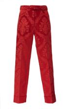 Simone Rocha Wallpaper Flocking Marabou Narrow Tailored Trousers