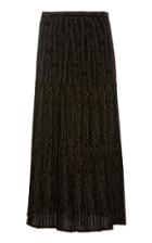 Salvatore Ferragamo Silk Chain Link Printed Plisse Skirt