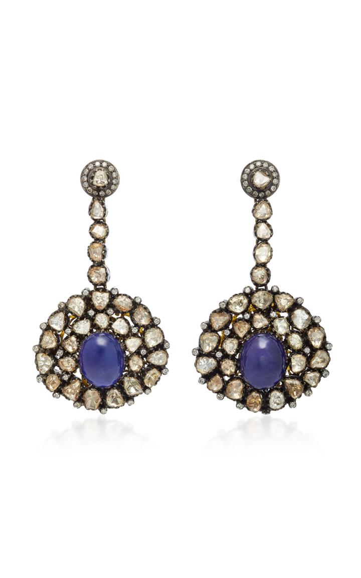 Amrapali One-of-a-kind Diamond And Tanzanite Drop Earrings