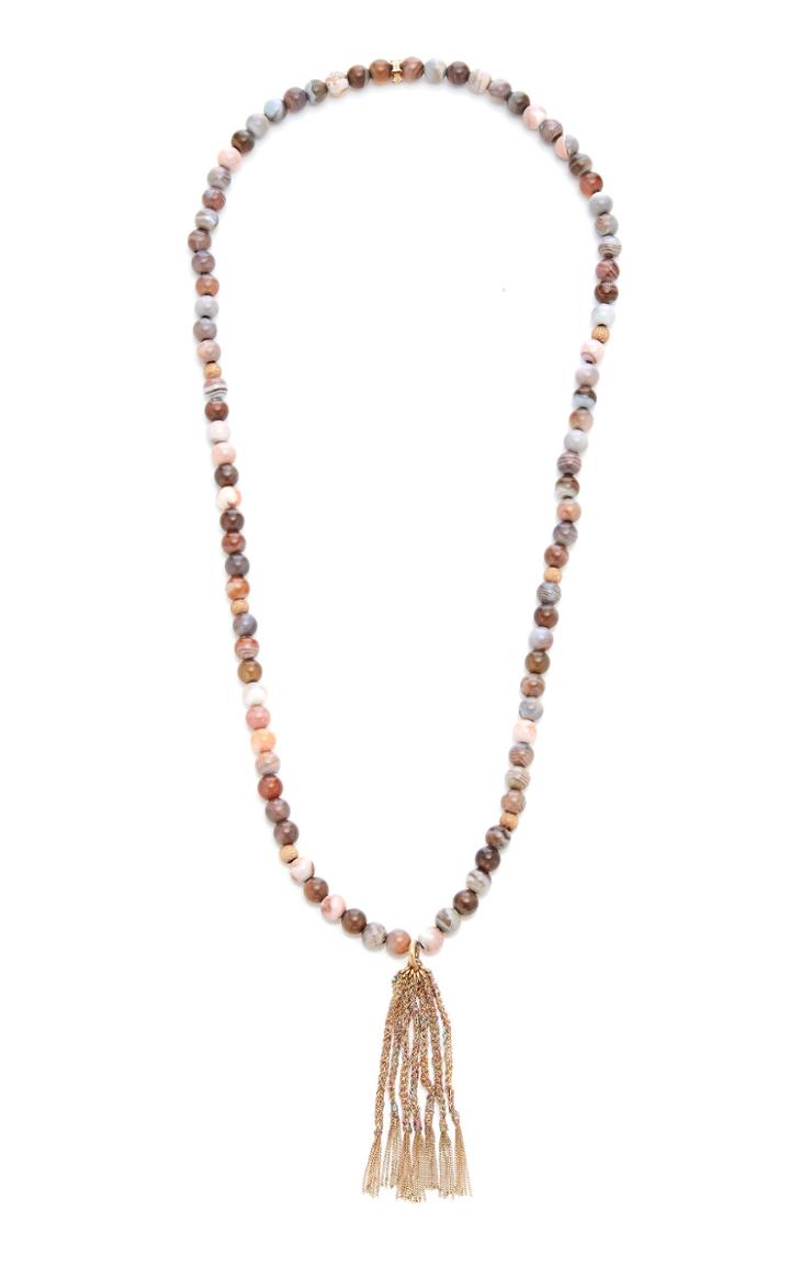 Carolina Bucci Recharmed Beaded Tassel Necklace