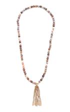 Carolina Bucci Recharmed Beaded Tassel Necklace