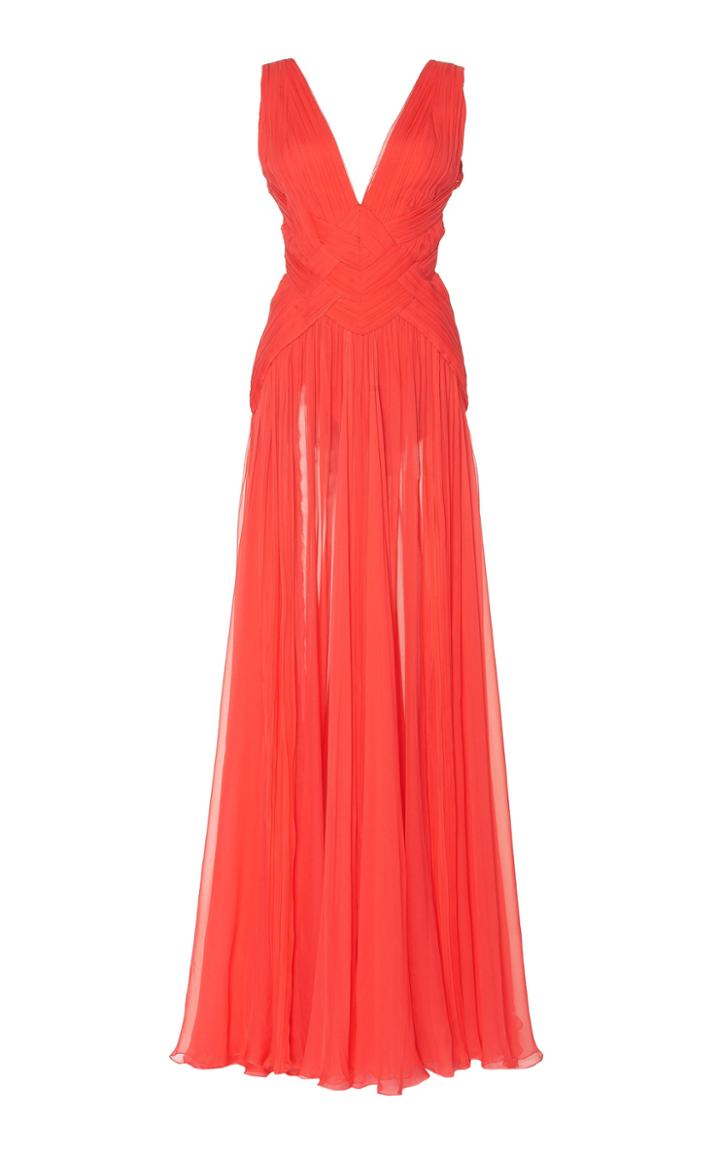 Zuhair Murad Sheer Silk Dress