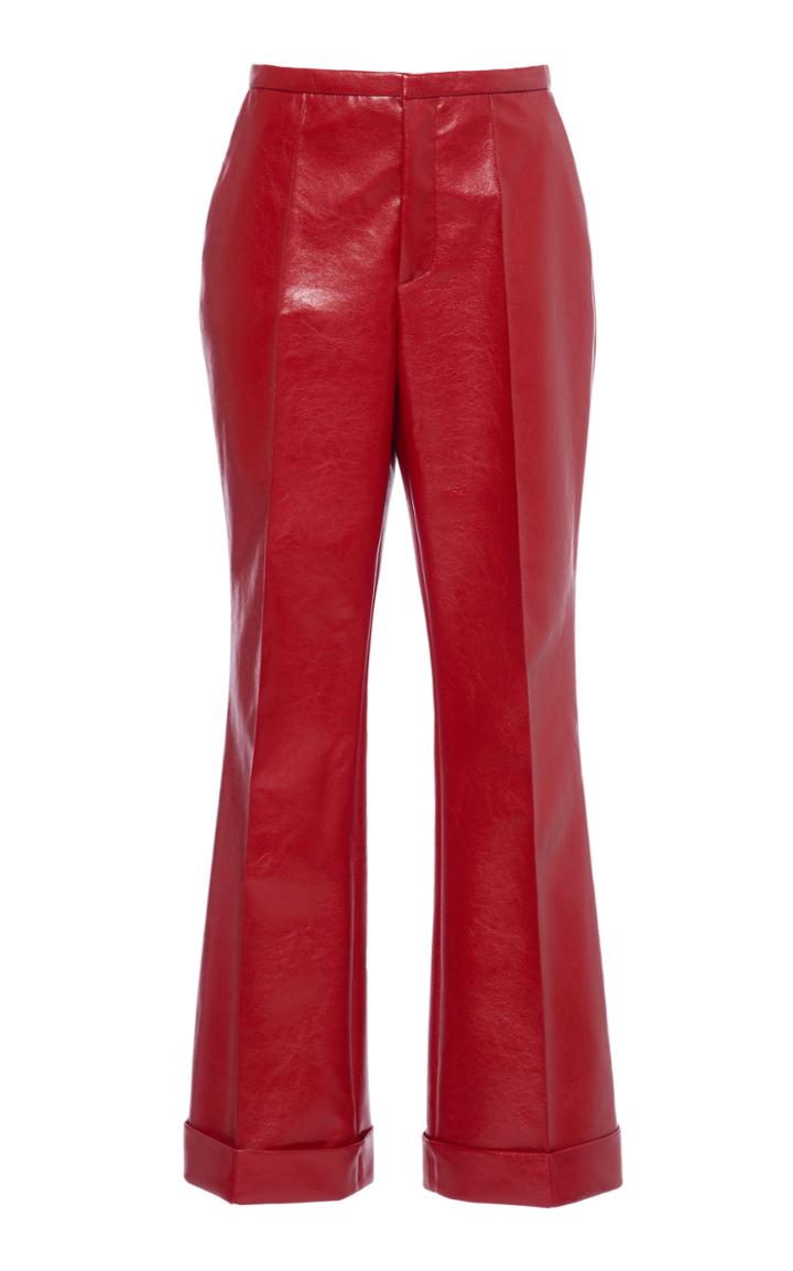 Moda Operandi Philosophy Di Lorenzo Serafini Mid-rise Vegan Leather Pants
