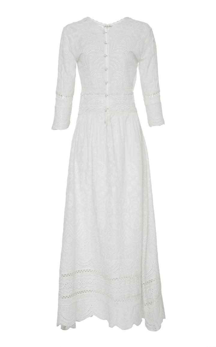 Loveshackfancy Caroline Midi Eyelet Dress