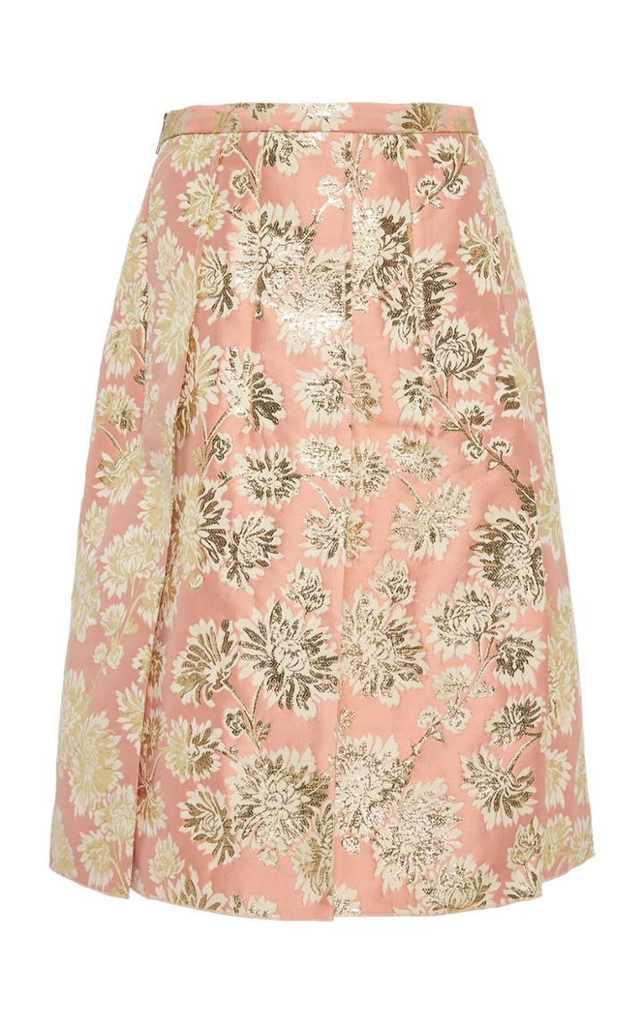 N21 Flavia Floral-printed A-line Skirt