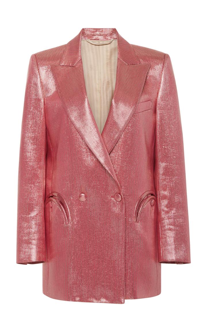 Blaz Milano Diva Metallic Silk-wool Blazer