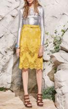 Carven Lace Midi Skirt