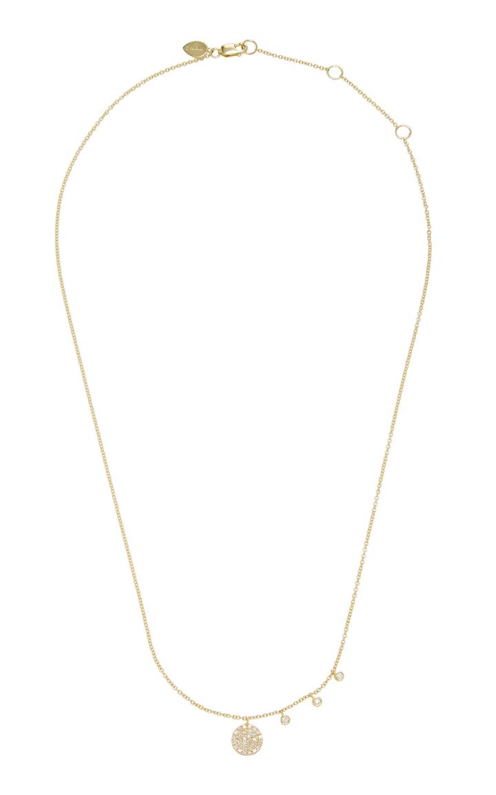 Meira T Diamond Circle 14k Gold Diamond Necklace