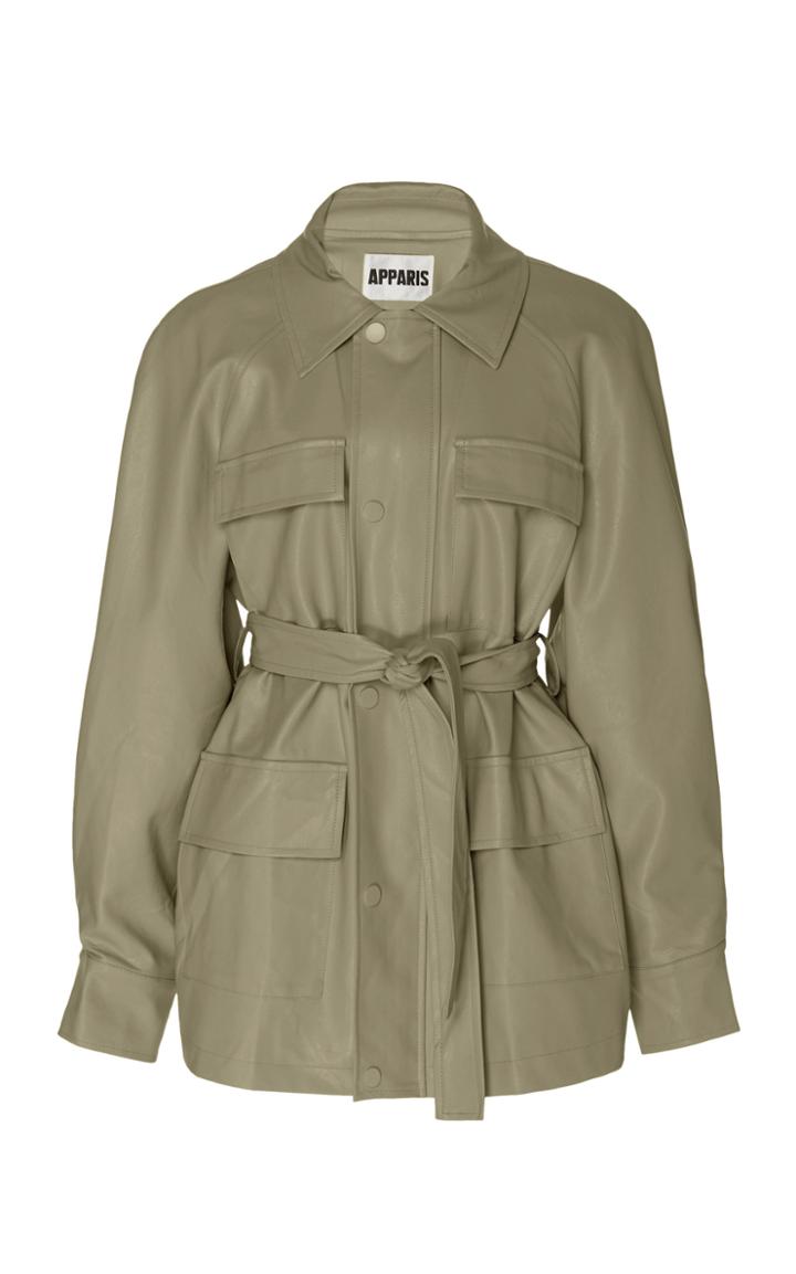 Moda Operandi Apparis Vegan Leather Utility Tina Jacket Size: Xs