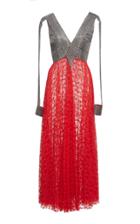 Christopher Kane Sequin And Lace Midi Dress