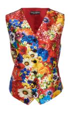 Dolce & Gabbana Printed Satin Vest