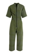 Moda Operandi Pippa Holt Short Sleeve Woven Cotton Jumpsuit