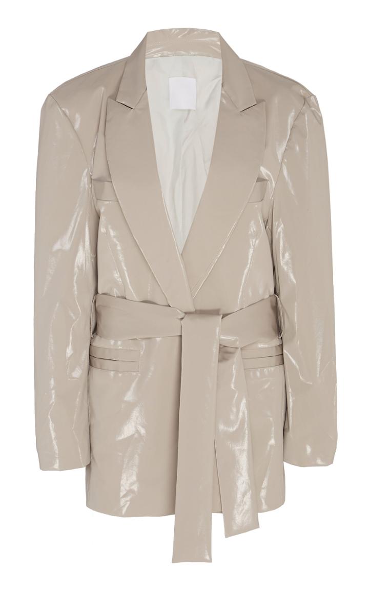 Paris Georgia Oversized Silky Suit Blazer