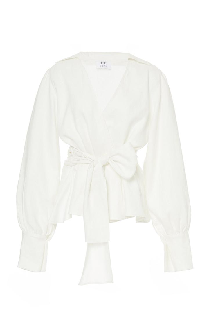 Moda Operandi Sir The Label Emile Wrap Shirt Size: 2